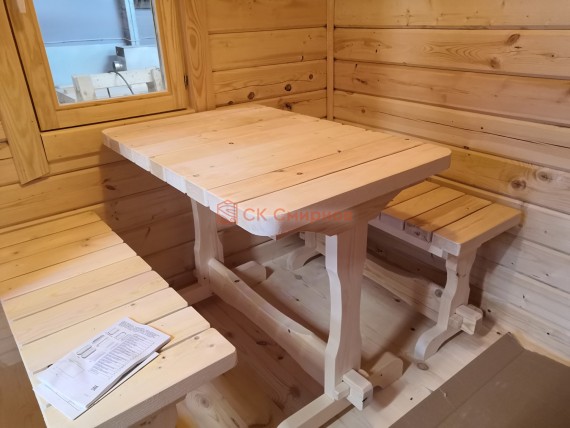 Стол и скамейки из 40й доски