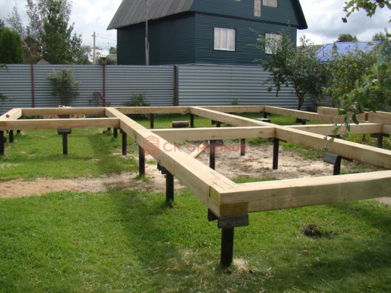 Свайно-винтовой фундамент