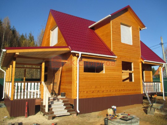 Октябрь 2015 - дом из бруса №13