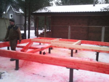 Фото №43: каркасная баня 68